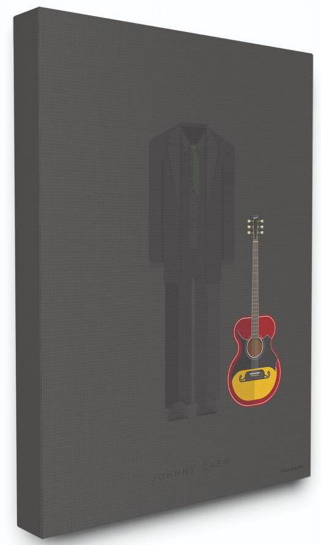 Stupell Industries Johnny Cash Famous People Characters Fashion Design Canvas Wall Art by Fred Birchal