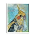 thumbnail image 1 of Stupell Industries Jolly Cockatiel Bird Assorted Layered Animal Collage Painting White Framed Art Print Wall Art, Design by Lisa Morales, 1 of 5