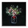 thumbnail image 1 of Stupell Industries French Country Joy Candy Cane Jar Black Framed Giclee Art, 12 x 12, by Janet Tava, 1 of 8