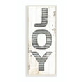 thumbnail image 1 of Stupell Industries Joy Holiday Christmas Wood Texture Word Design Wood Wall Art By Artist Jennifer Pugh, 1 of 3