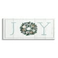 thumbnail image 1 of Stupell Industries Joy Holiday Seashell Wreath Graphic Art Gallery Wrapped Canvas Print Wall Art, Design by Elizabeth Tyndall, 1 of 7
