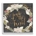 thumbnail image 1 of Stupell Industries Joy to the World Chic Christmas Wreath Red Holly, 24 x 24, Design by Grace Popp, 1 of 7