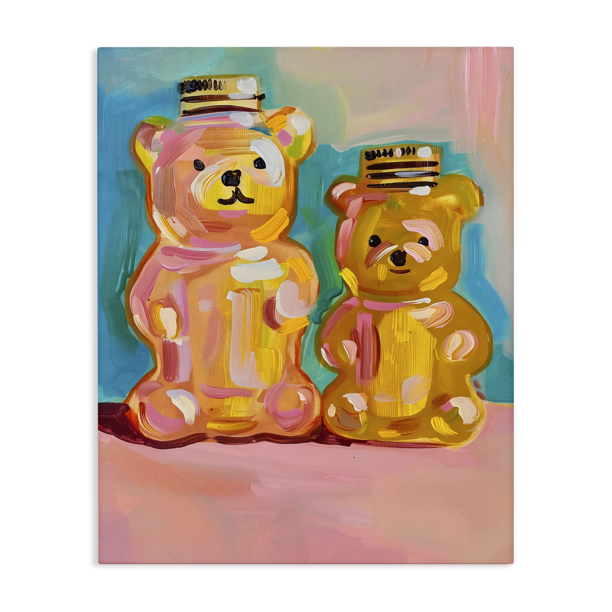 Stupell Industries Joyful Honey Bears Duo Canvas Wall Art, design by The Prints Vibe