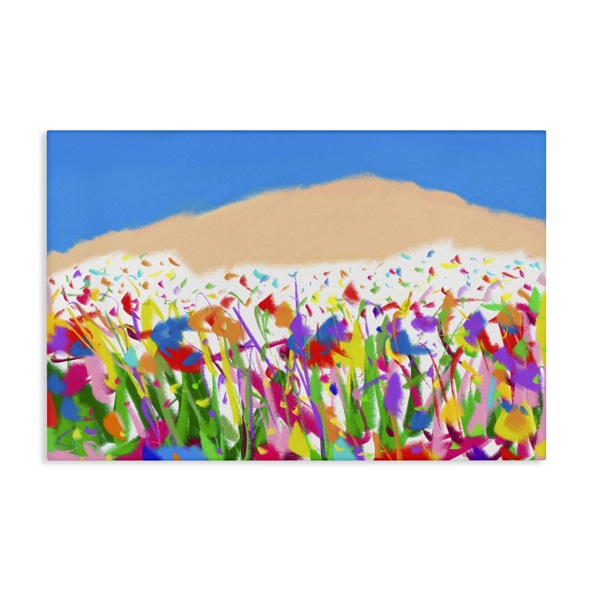 Stupell Industries Joyful Landscape Abstraction Landscape Painting Gallery Wrapped Canvas Art Print Wall Art, 30 x 20