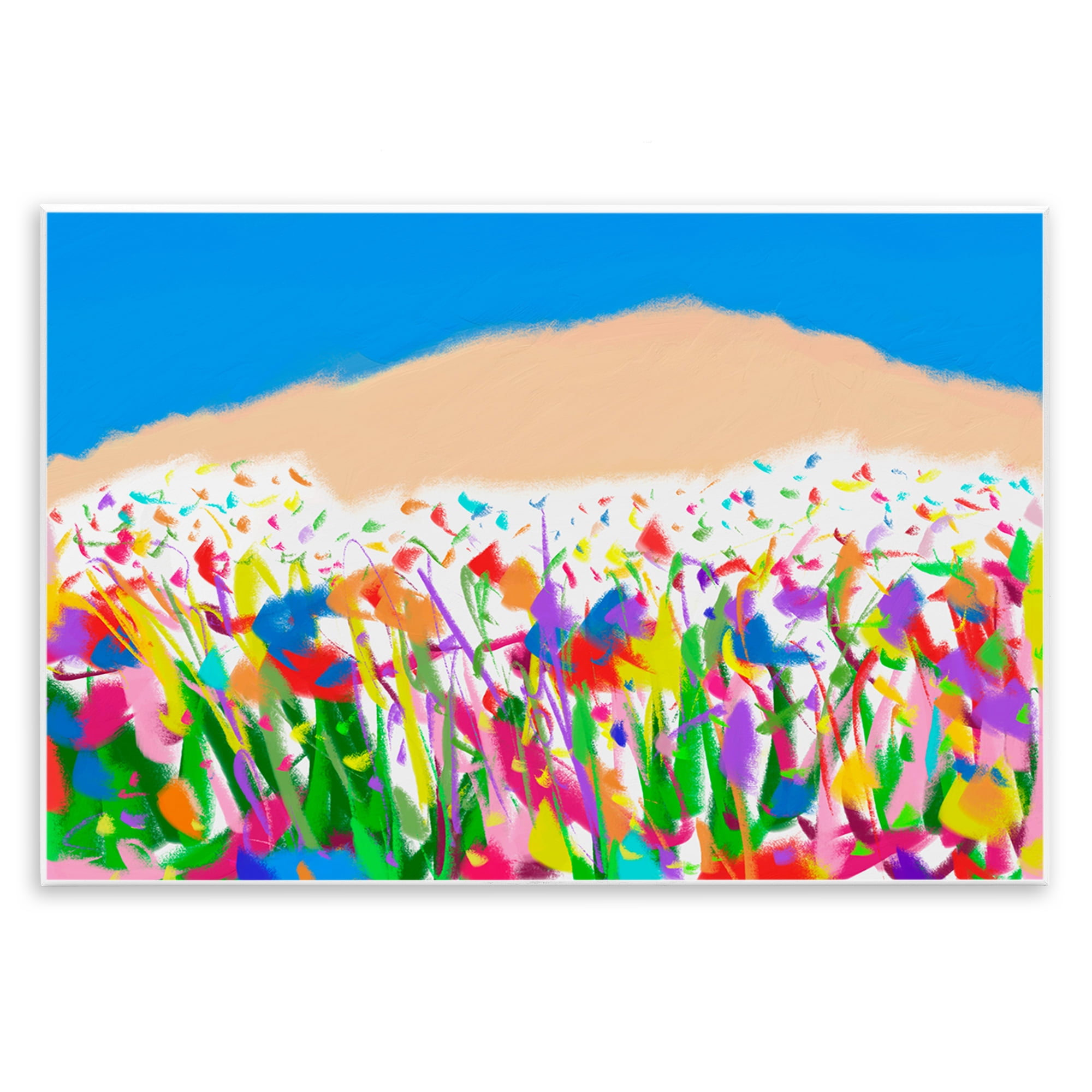 Stupell Industries Joyful Landscape Abstraction Landscape Painting Unframed Art Print Wall Art, 15 x 10