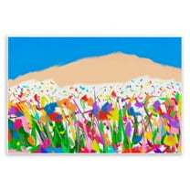 Stupell Industries Joyful Landscape Abstraction Landscape Painting Unframed Art Print Wall Art, 15 x 10
