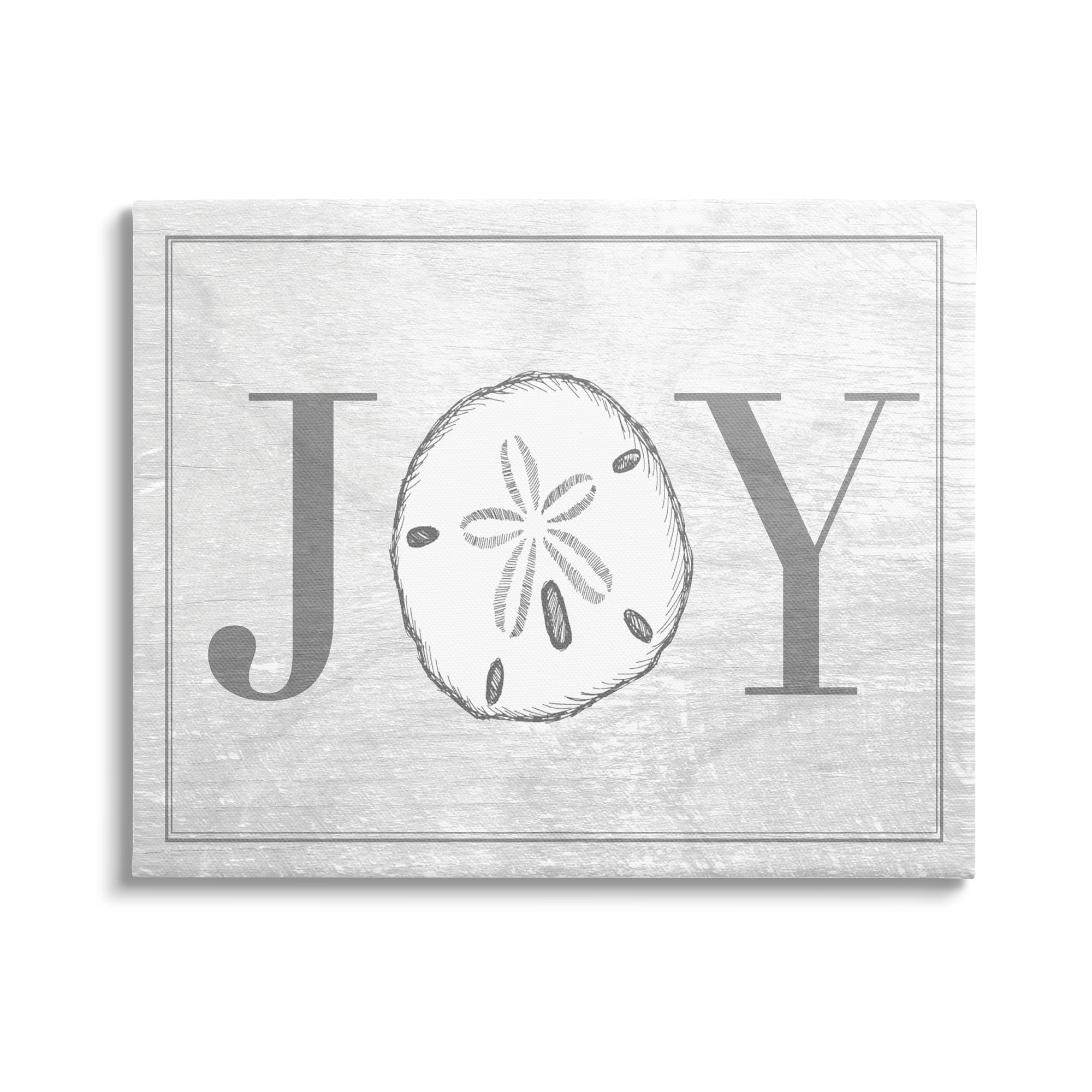 Stupell Industries Joyful Summer Sand Dollar Graphic Art Gallery Wrapped Canvas Print Wall Art, 40x30, By Daphne Polselli