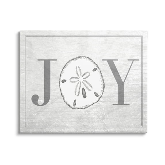 Stupell Industries Joyful Summer Sand Dollar Graphic Art Gallery Wrapped Canvas Print Wall Art, 48x36, By Daphne Polselli