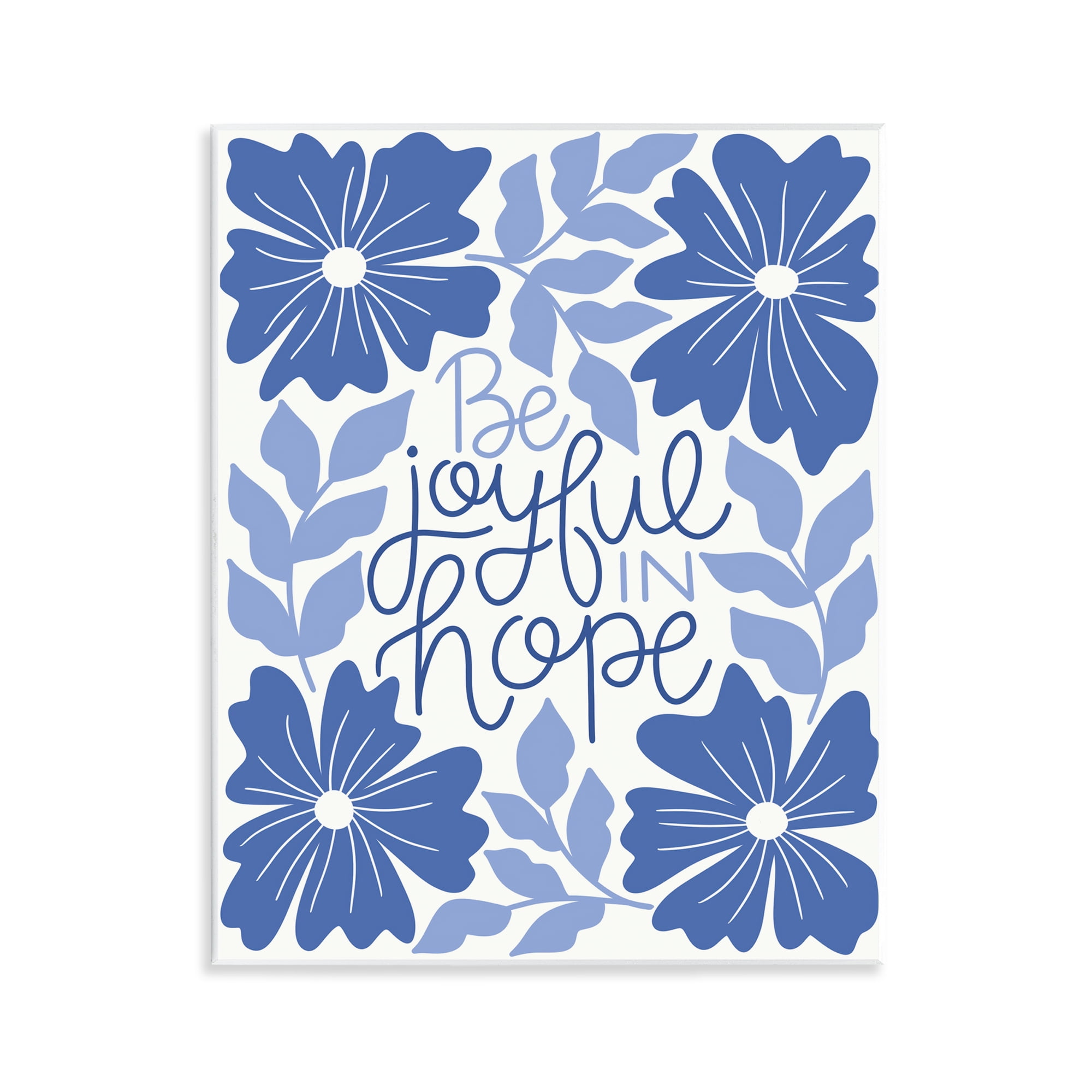 Stupell Industries Joyful in Hope Florals Plants & Flowers Painting Unframed Art Print Wall Art, 11 x 14