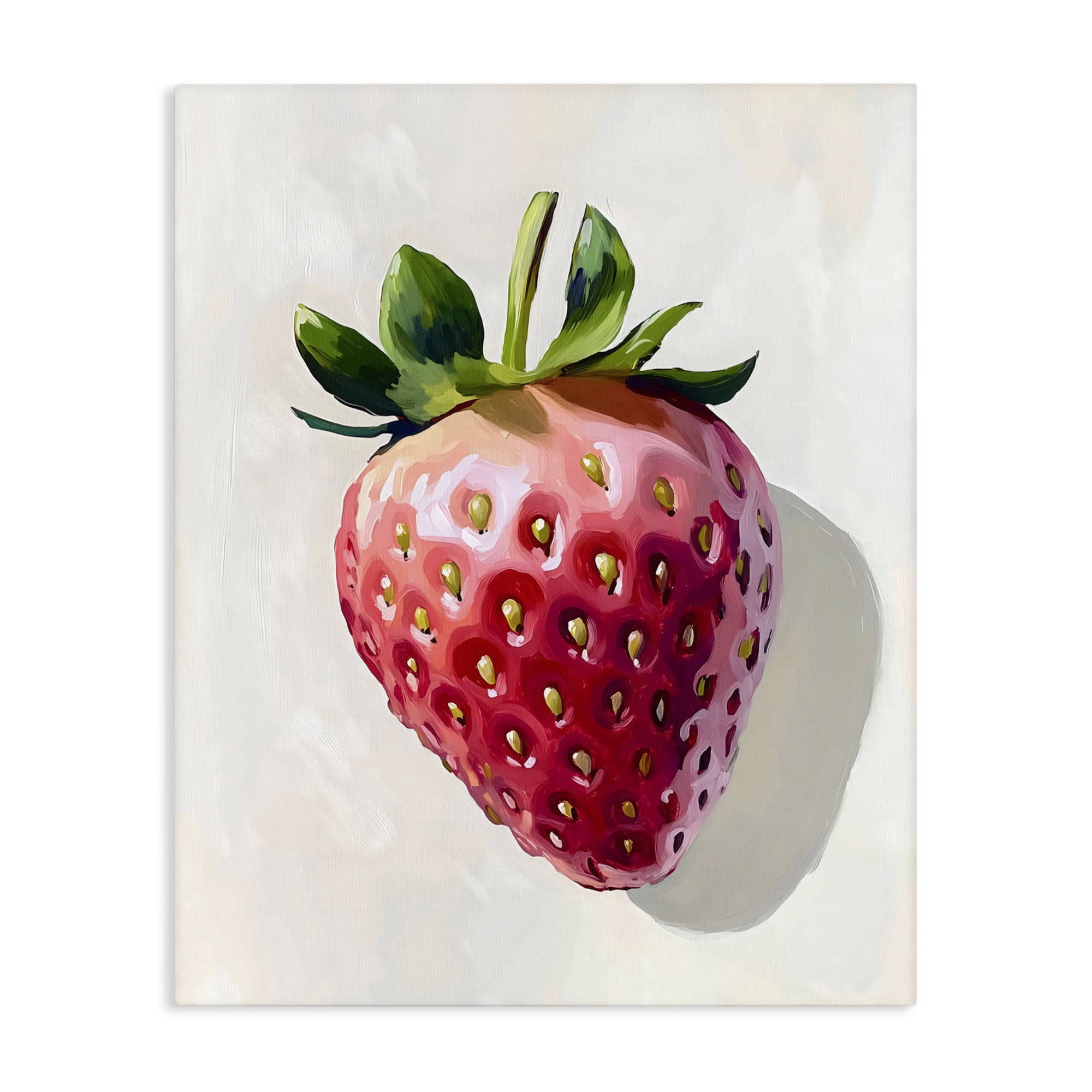 Stupell Industries Juicy Shine Strawberry Canvas Wall Art, design by The Prints Vibe