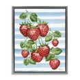 thumbnail image 1 of Stupell Industries Shabby Chic Juicy Strawberry Vine Gray Floating Frame Canvas Art, 25 x 31, by Paul Brent, 1 of 8