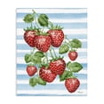 thumbnail image 1 of Stupell Industries Farmhouse Juicy Strawberry Vine on Stripes Canvas Art, 30 x 40, by Paul Brent, 1 of 8