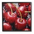 thumbnail image 1 of Stupell Industries Juicy Summer Cherries Food & Beverage Painting Black Framed Art Print Wall Art, 24 x 24, 1 of 9