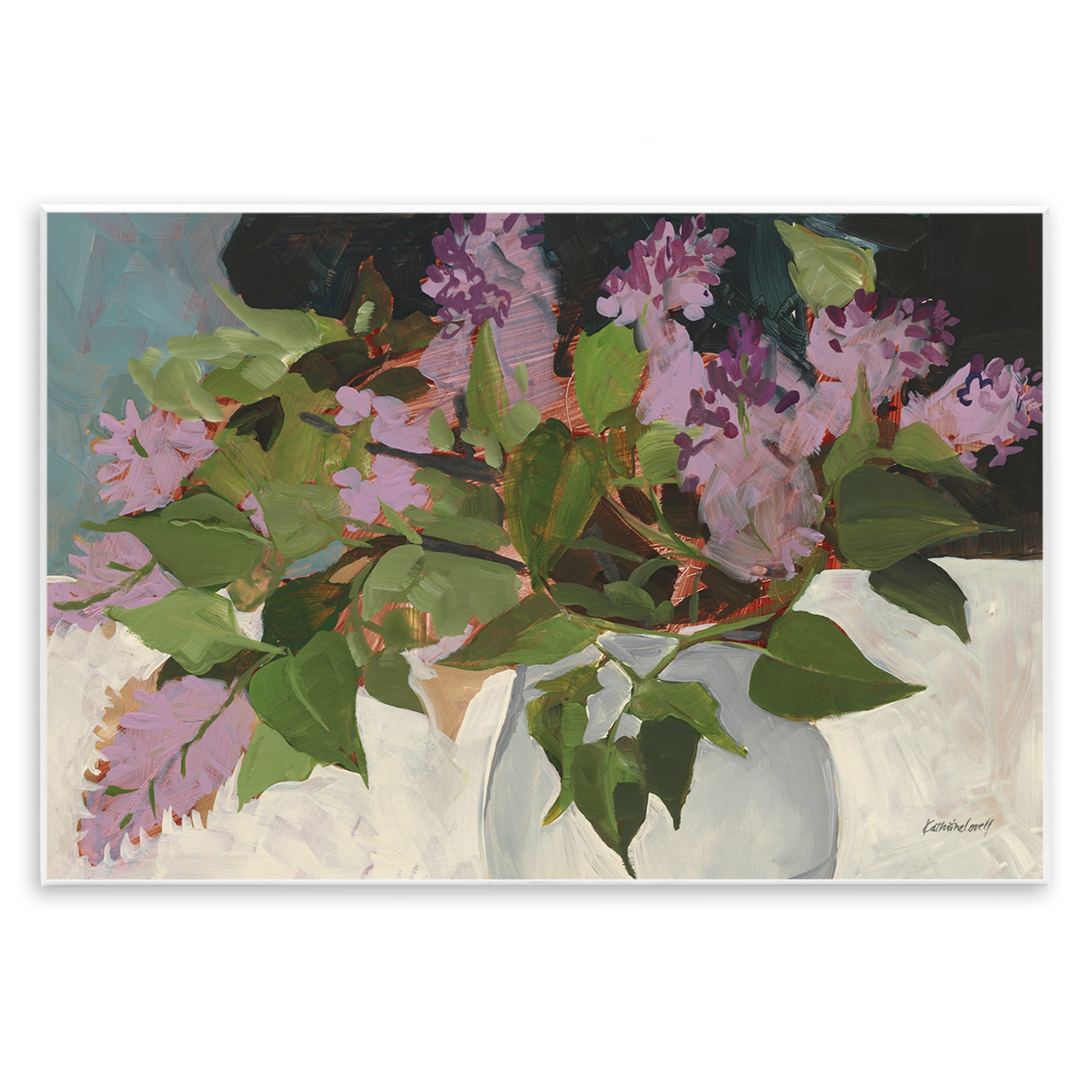 Stupell Industries June Lilacs Bouquet Wall Plaque Art, design by Katherine Lovell