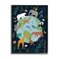 thumbnail image 1 of Stupell Industries Jungle Animals and Earth Nature Floral Border Design by Nina Seven, 16" x 20", Black Framed, 1 of 8