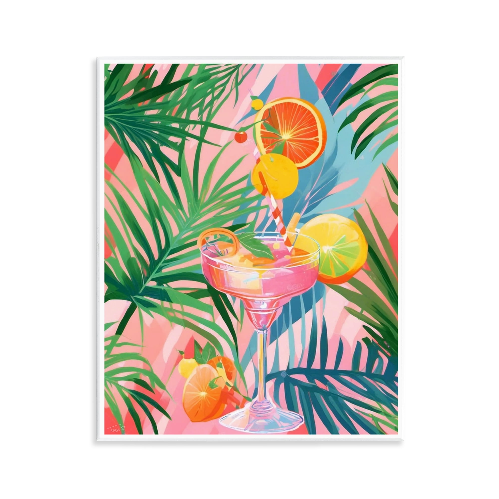 Stupell Industries Jungle Citrus Cocktail Wall Plaque Art, design by Tabz Jones