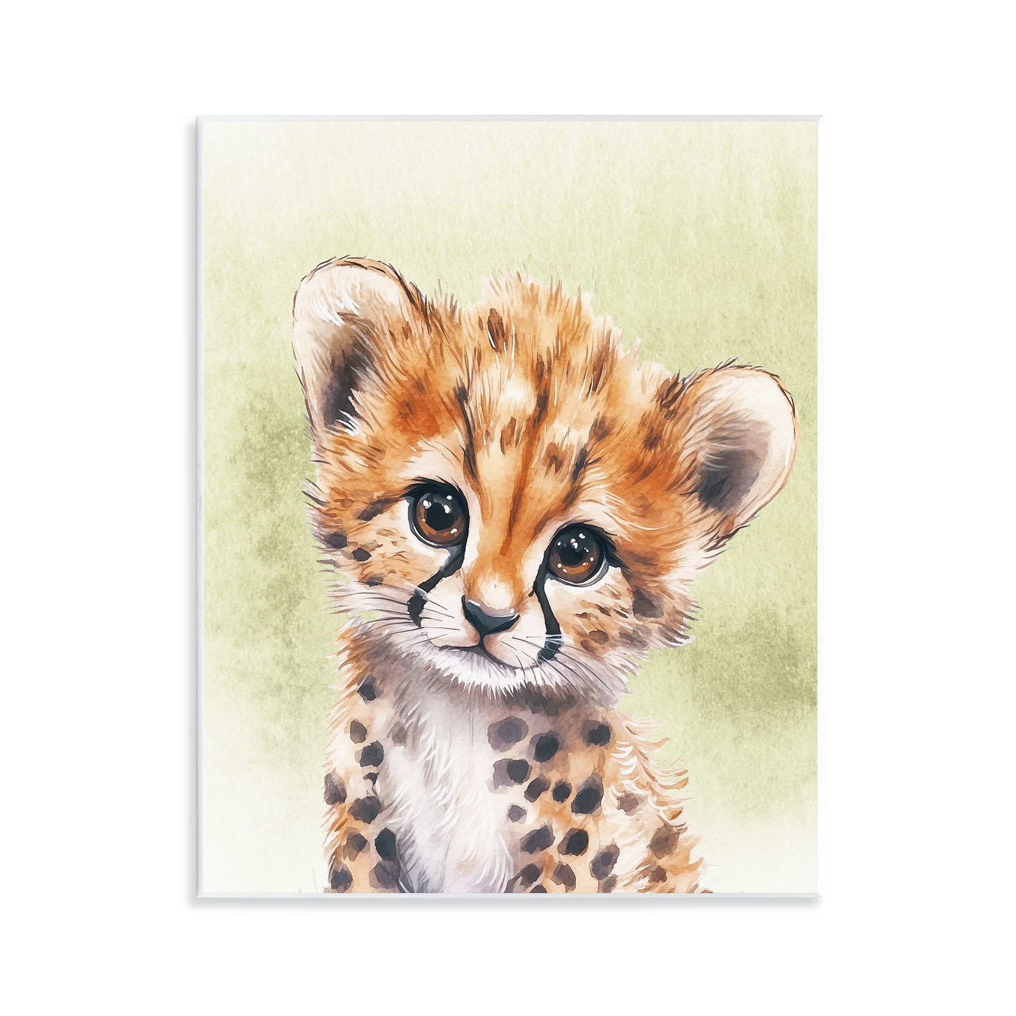 Stupell Industries Jungle Friends Baby Cheetah Wall Plaque Art, design by Christine Simpson Art