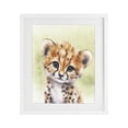 thumbnail image 1 of Stupell Industries Eclectic Jungle Friends Baby Cheetah White Framed Print Under Glass, 13 x 16, by Christine Simpson Art, 1 of 8