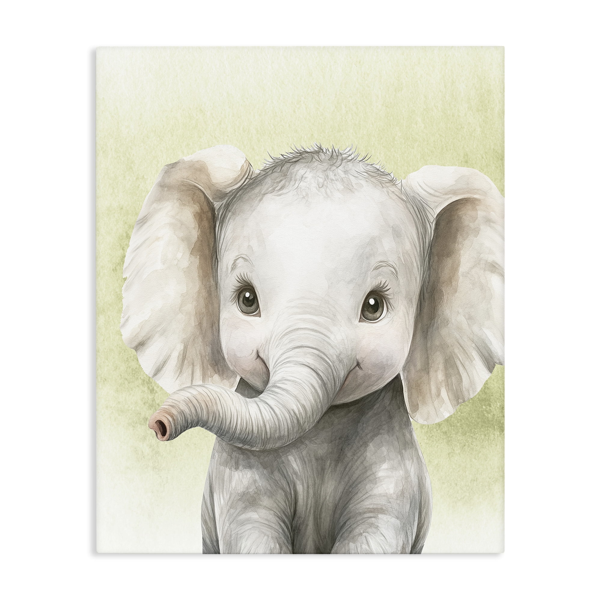 Stupell Industries Jungle Friends Baby Elephant Canvas Wall Art, design by Christine Simpson Art