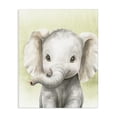 thumbnail image 1 of Stupell Industries Farmhouse Jungle Friends Baby Elephant Canvas Art, 16 x 20, by Christine Simpson Art, 1 of 8