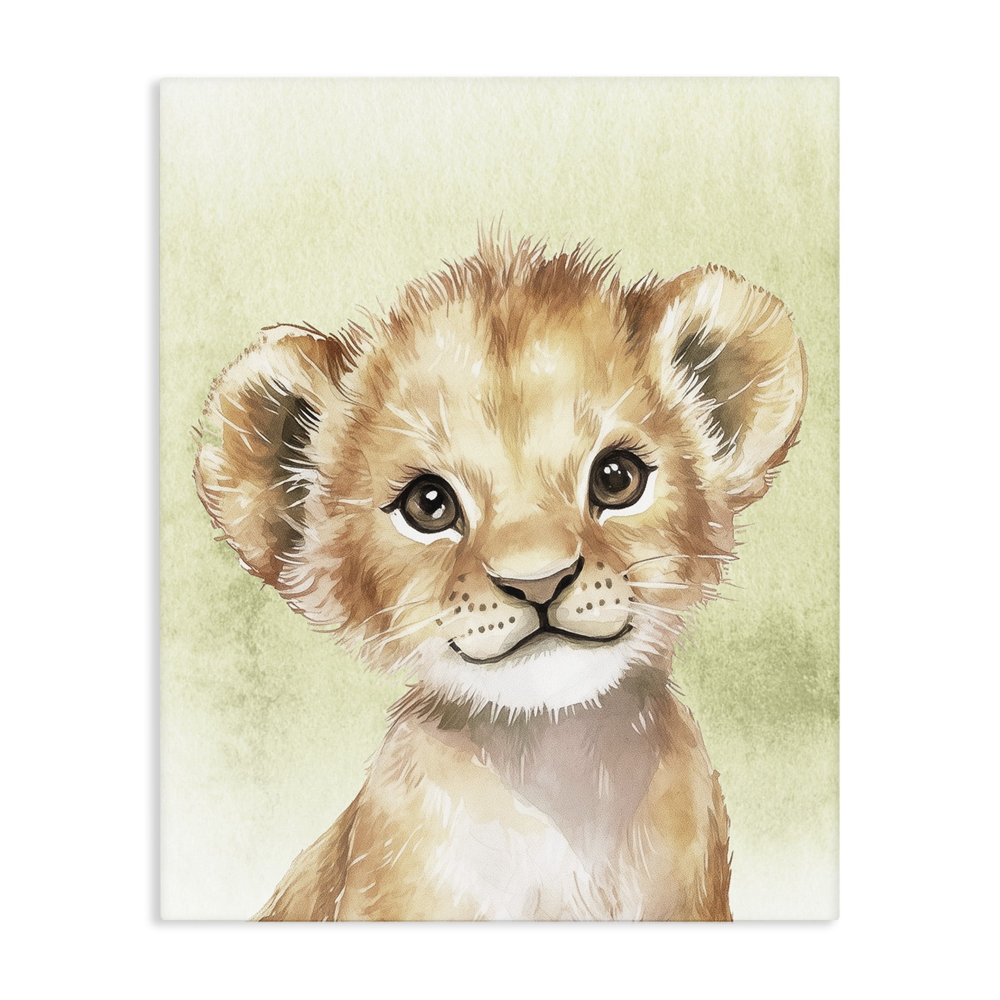 Stupell Industries Jungle Friends Baby Lion Canvas Wall Art, design by Christine Simpson Art