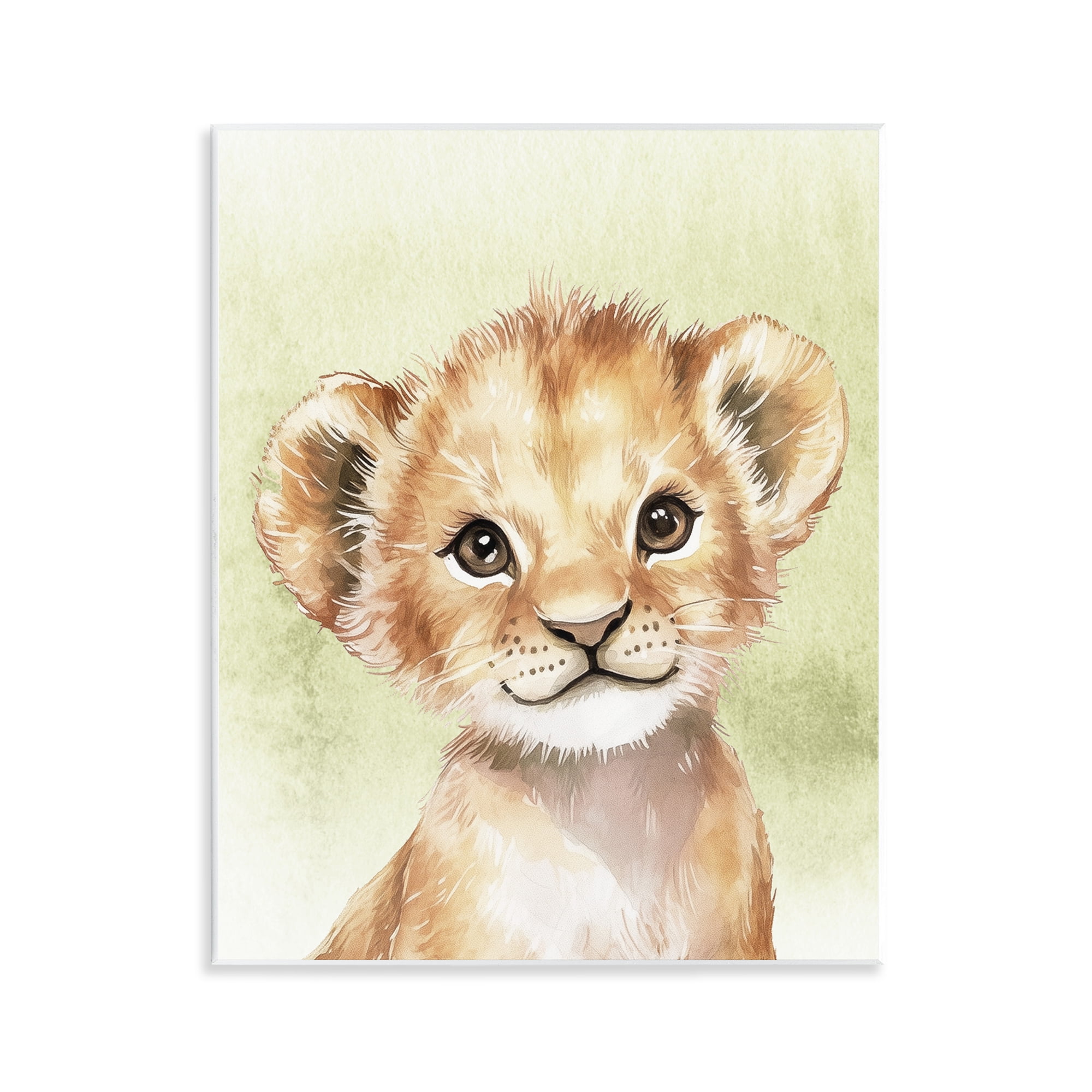 Stupell Industries Jungle Friends Baby Lion Wall Plaque Art, design by Christine Simpson Art