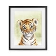 thumbnail image 1 of Stupell Industries Cottage Jungle Friends Baby Tiger Black Framed Print Under Glass, 13 x 16, by Christine Simpson Art, 1 of 8