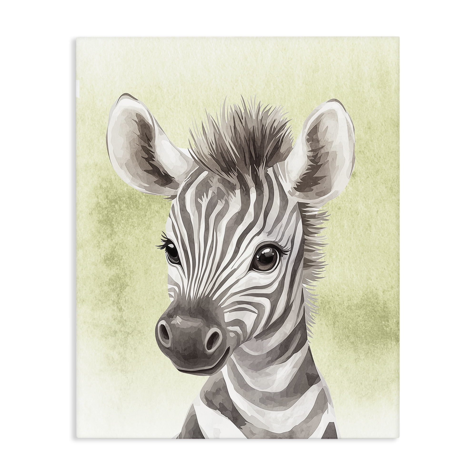 Stupell Industries Jungle Friends Baby Zebra Canvas Wall Art, design by Christine Simpson Art