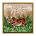thumbnail image 1 of Stupell Industries Coastal Jungle Life Tiger Gold Floating Frame Canvas Art, 18 x 18, by Paul Brent, 1 of 8