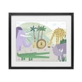 thumbnail image 1 of Stupell Industries Contemporary Jungle Savannah Animals Black Framed Print Under Glass, 16 x 13, by Carla Daly, 1 of 8