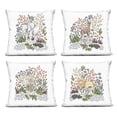 thumbnail image 1 of Stupell Industries Jungle Wildlife & Botanicals 4 Piece Decorative Printed Throw Pillow Set, design by Cecilia Battaini, 1 of 6