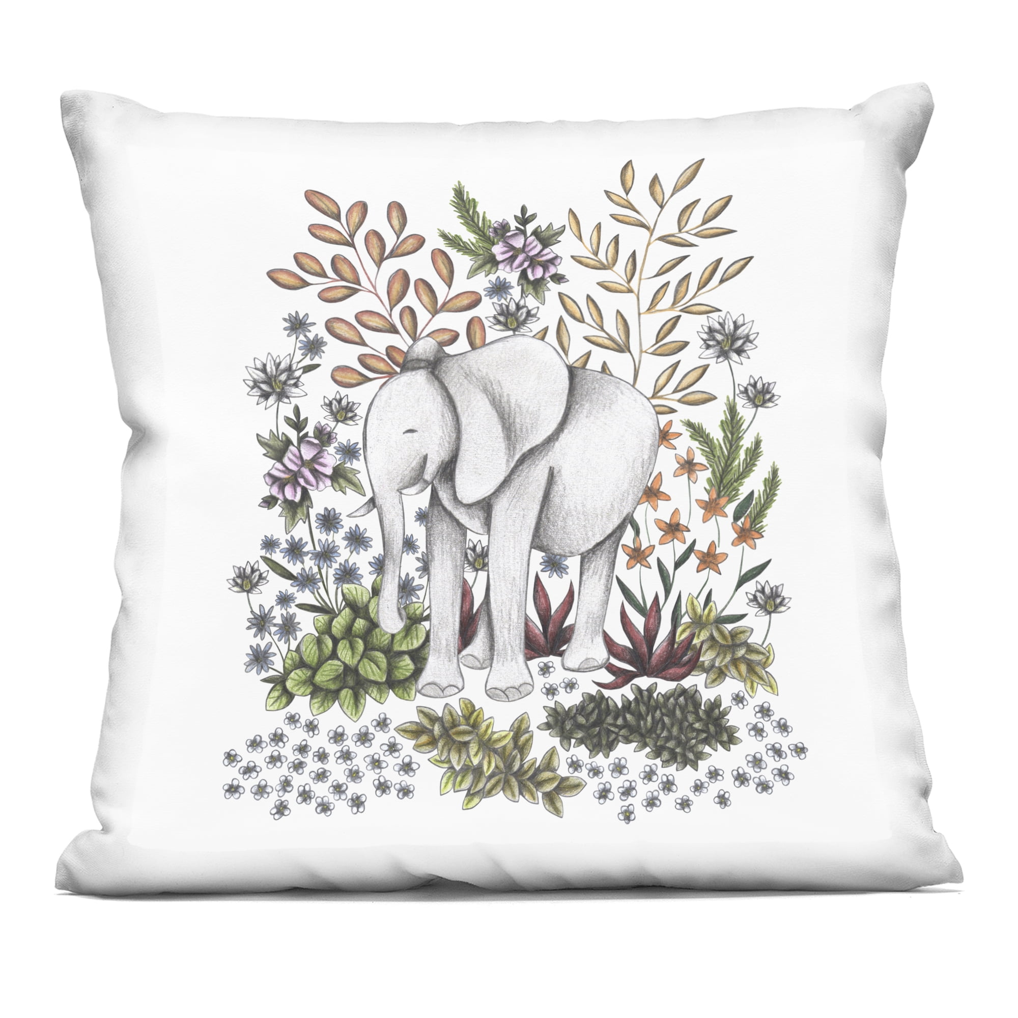Stupell Industries Jungle Wildlife Elephant Decorative Printed Throw Pillow, design by Cecilia Battaini