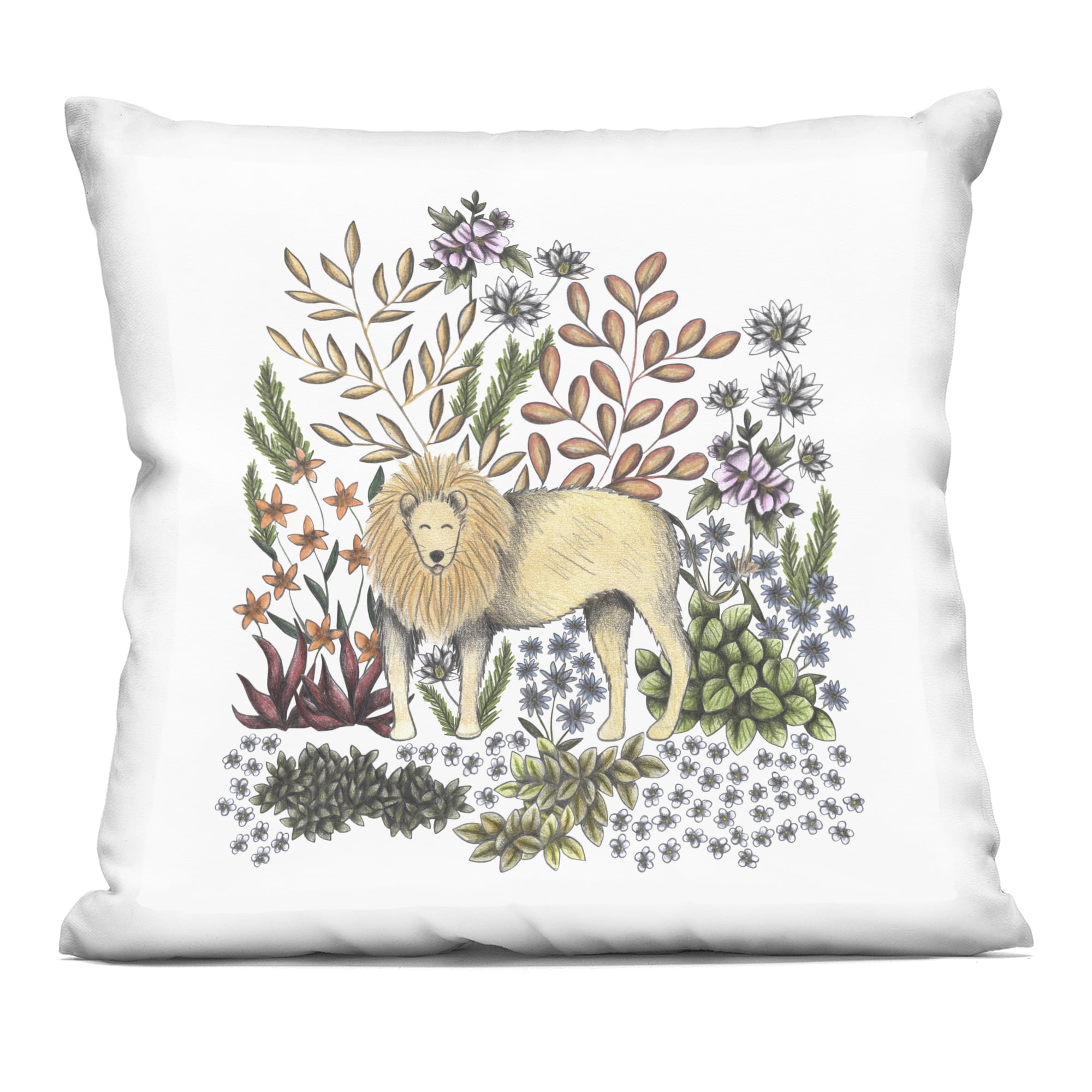 Stupell Industries Jungle Wildlife Lion Decorative Printed Throw Pillow, design by Cecilia Battaini