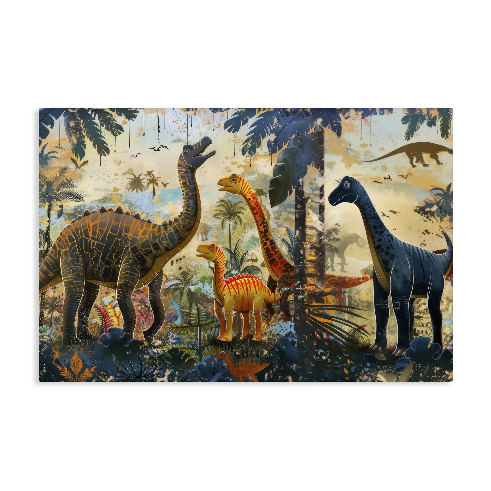 Stupell Industries Jurassic Journey in Nature Canvas Wall Art, design by Lazar Studio