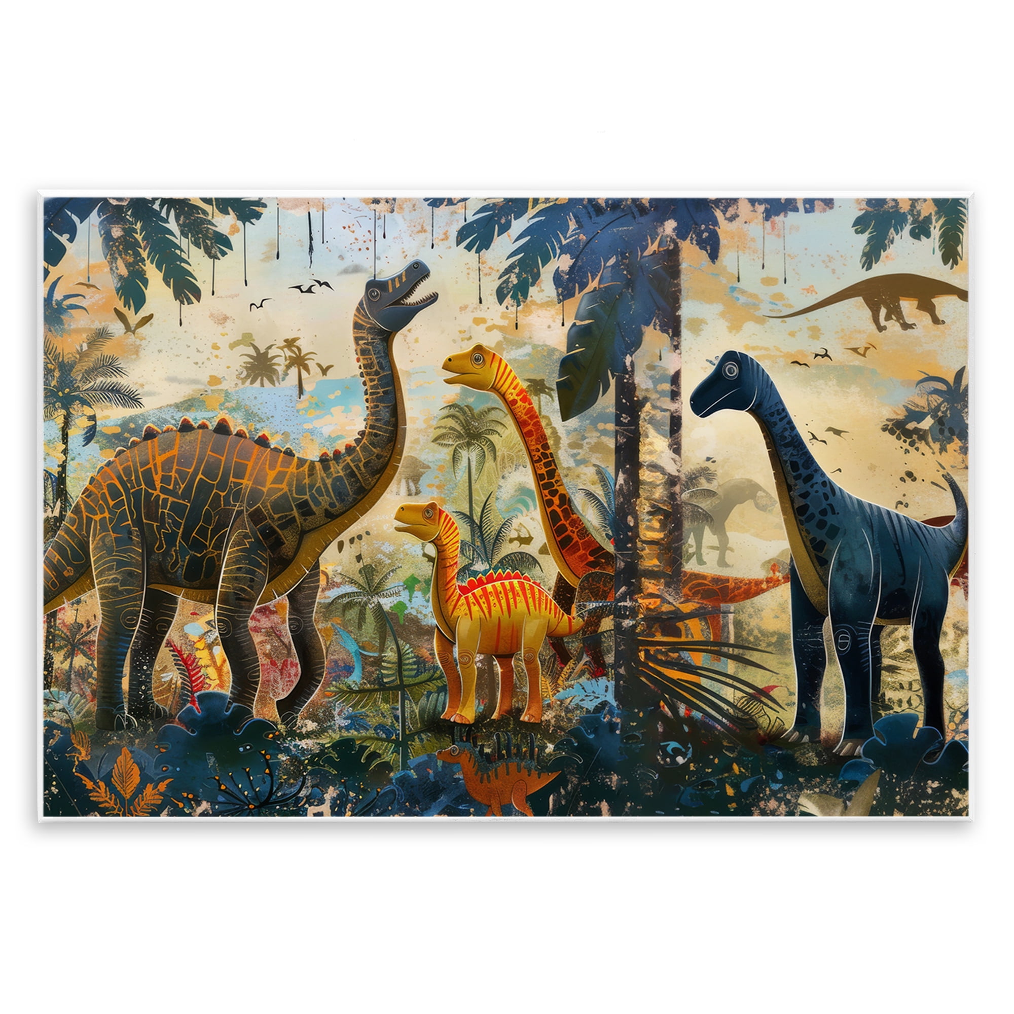 Stupell Industries Jurassic Journey in Nature Wall Plaque Art, design by Lazar Studio