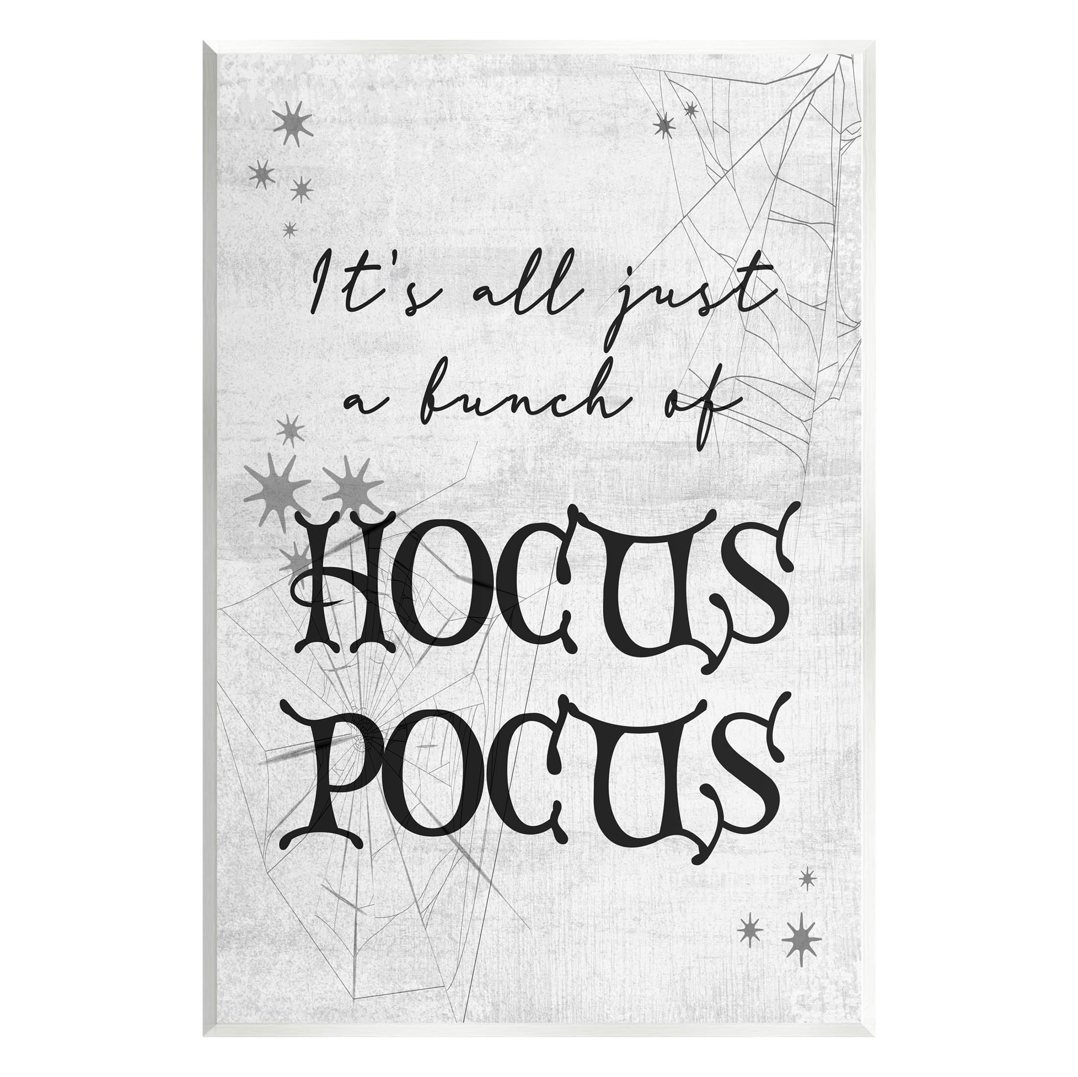Stupell Industries Just A Bunch Of Hocus Pocus Phrase Graphic Art Unframed Art Print Wall Art, Design by Lil' Rue
