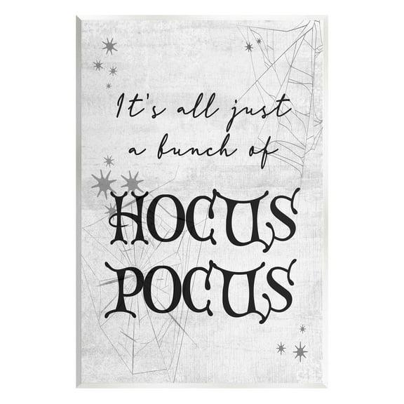 Stupell Industries Just A Bunch Of Hocus Pocus Phrase Graphic Art Unframed Art Print Wall Art, Design by Lil' Rue