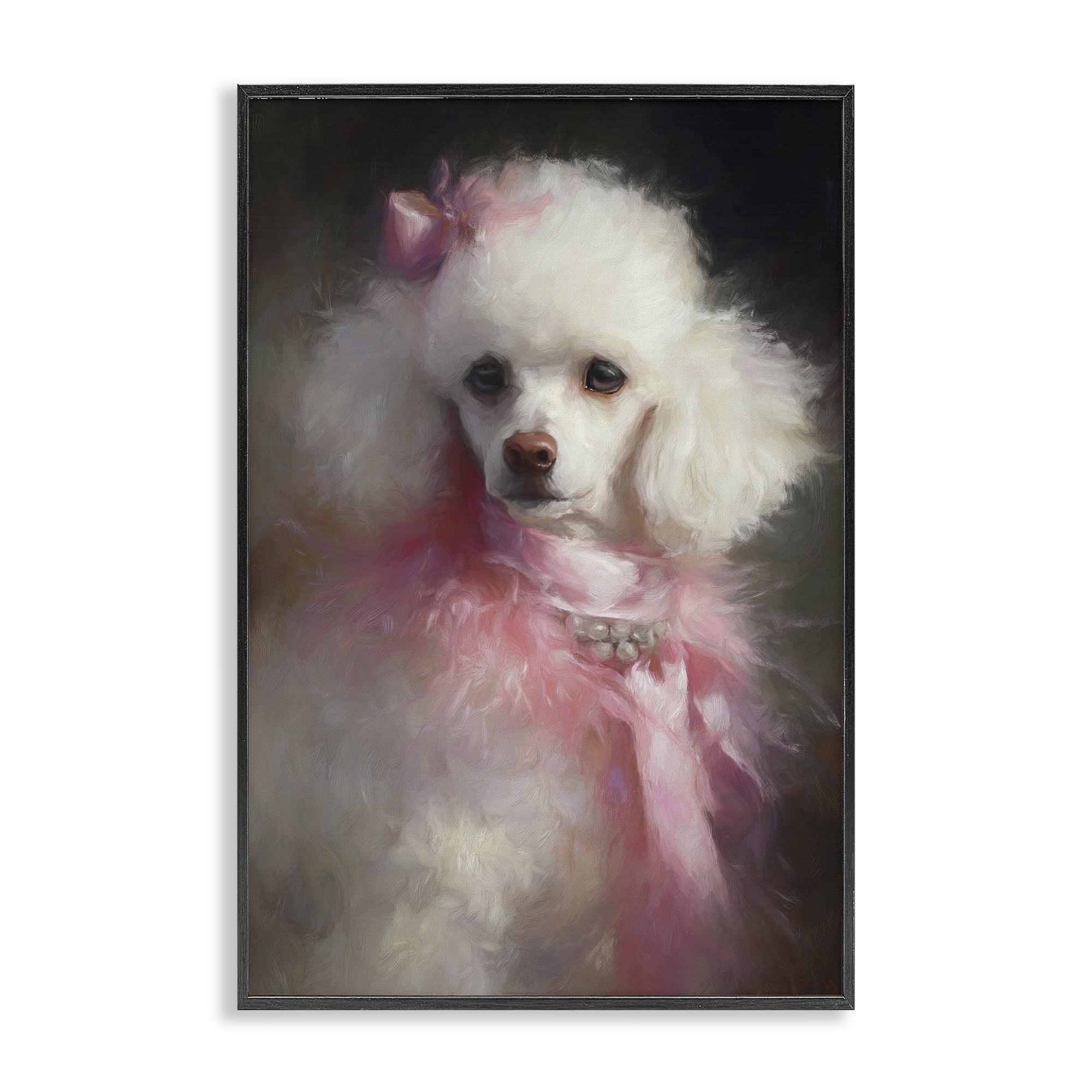 Stupell Industries Just A Girl Who Loves Pink Black Framed Giclee Art, design by Tina LeCour