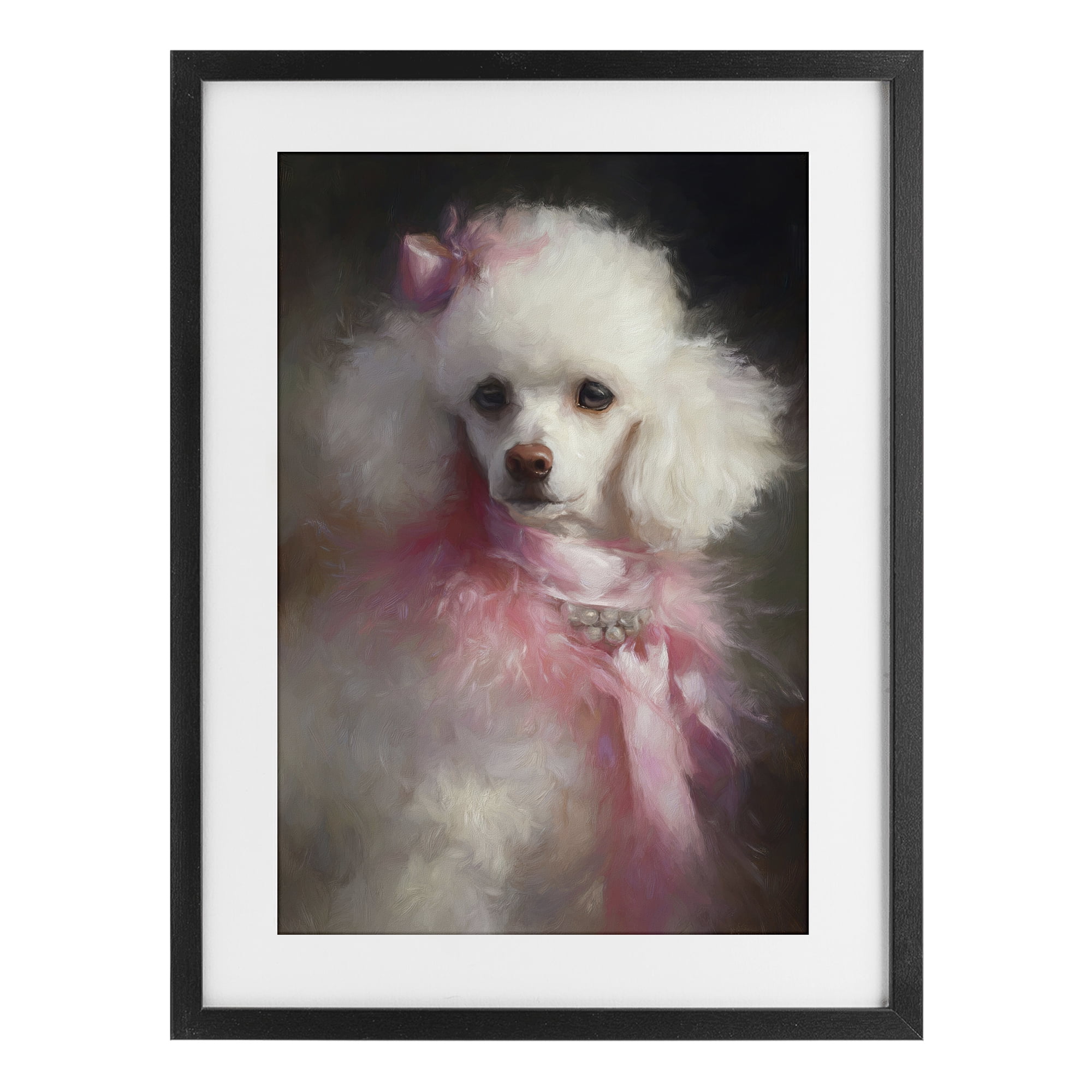Stupell Industries Just A Girl Who Loves Pink Black Framed Print Under Glass, design by Tina LeCour