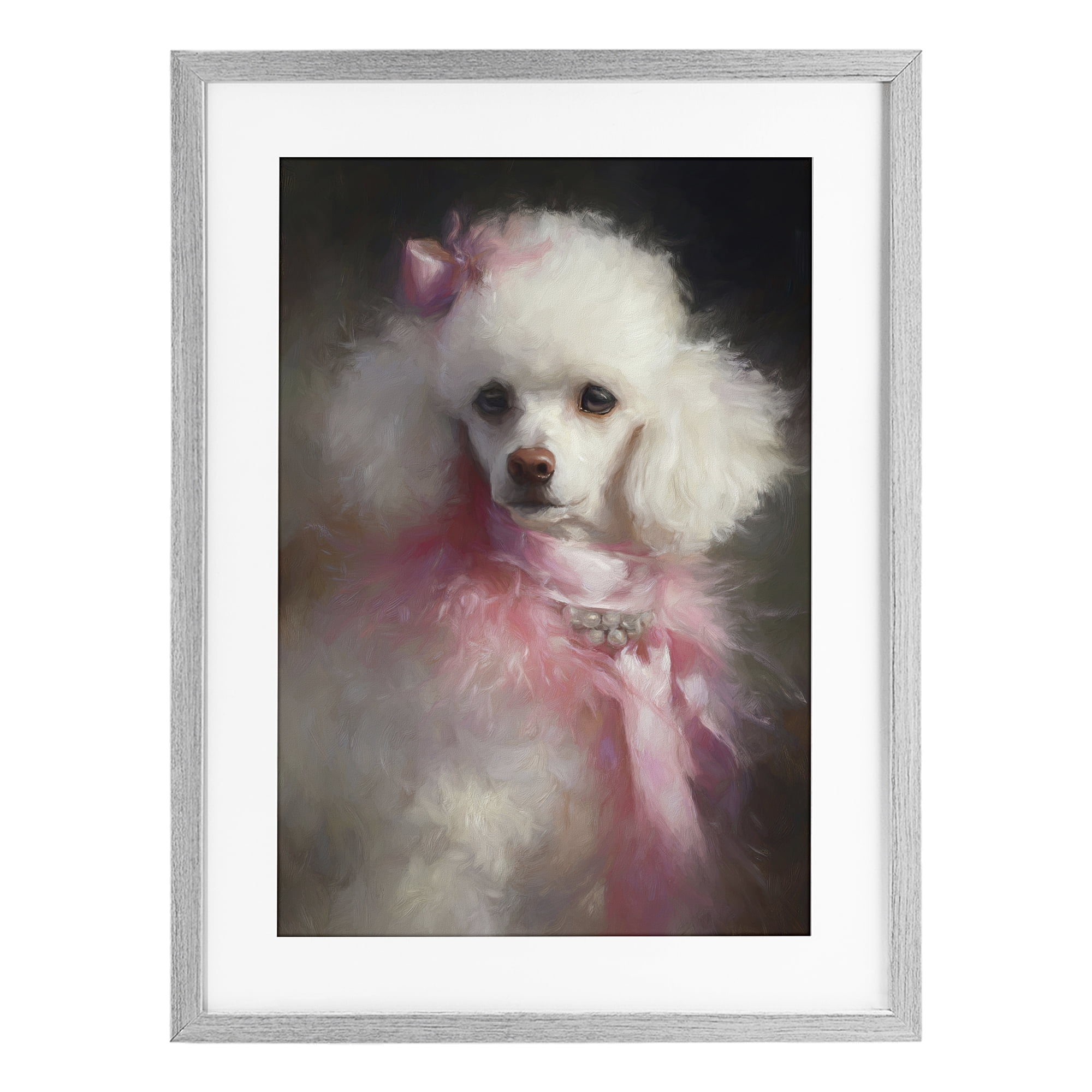 Stupell Industries Just A Girl Who Loves Pink Gray Framed Print Under Glass, design by Tina LeCour