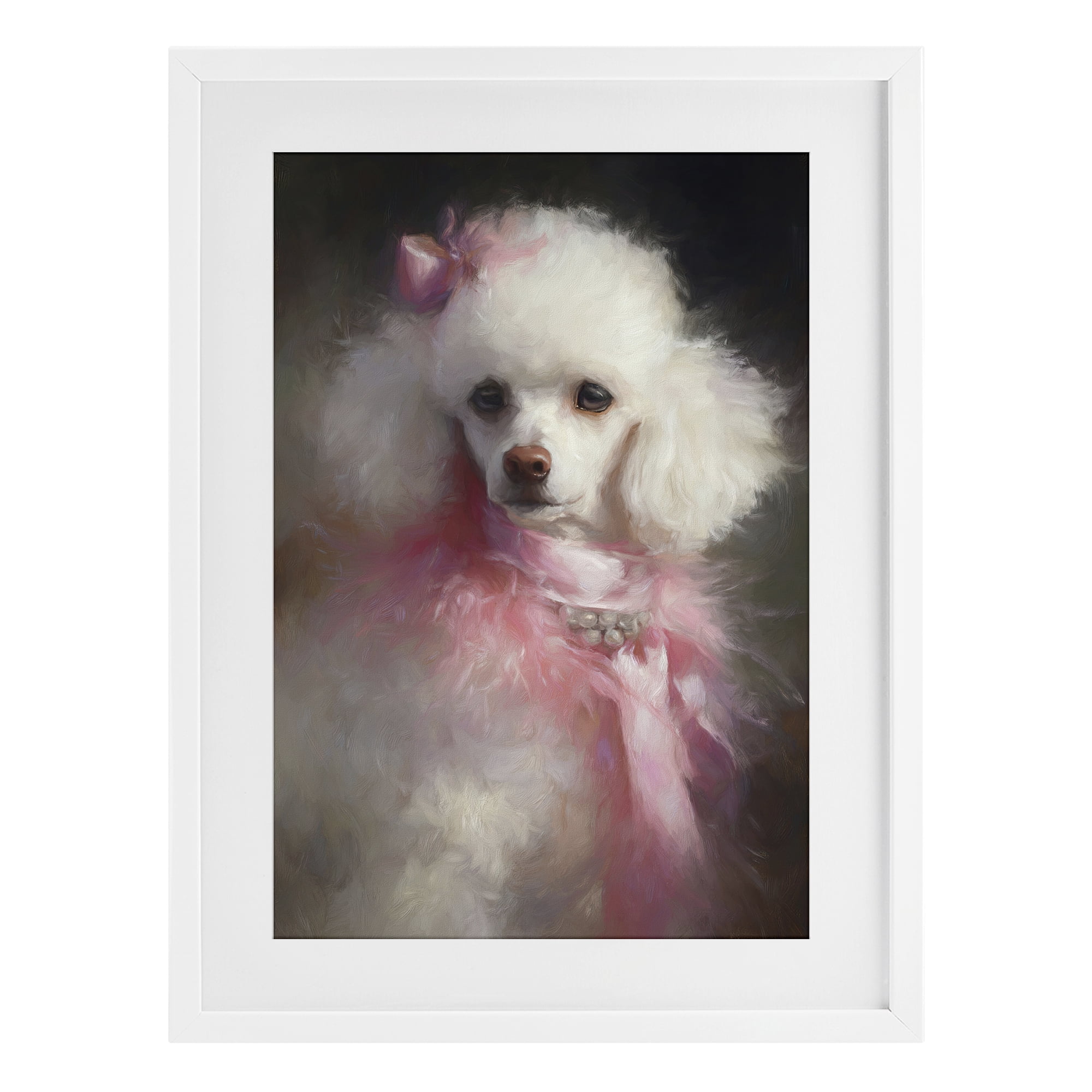 Stupell Industries Just A Girl Who Loves Pink White Framed Print Under Glass, design by Tina LeCour