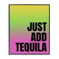 thumbnail image 1 of Stupell Industries Just Add Tequila Gradient Food & Beverage Painting Black Framed Art Print Wall Art, 16 x 20, 1 of 2