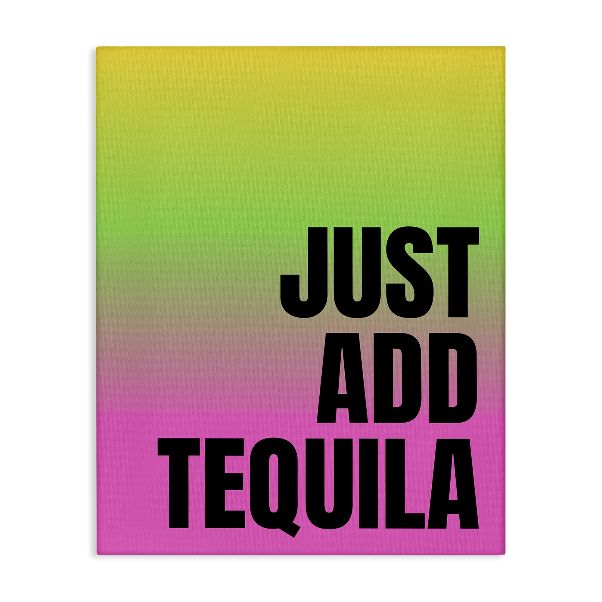 Stupell Industries Just Add Tequila Gradient Food & Beverage Painting Wrapped Canvas Art Print Wall Art, 16 x 20