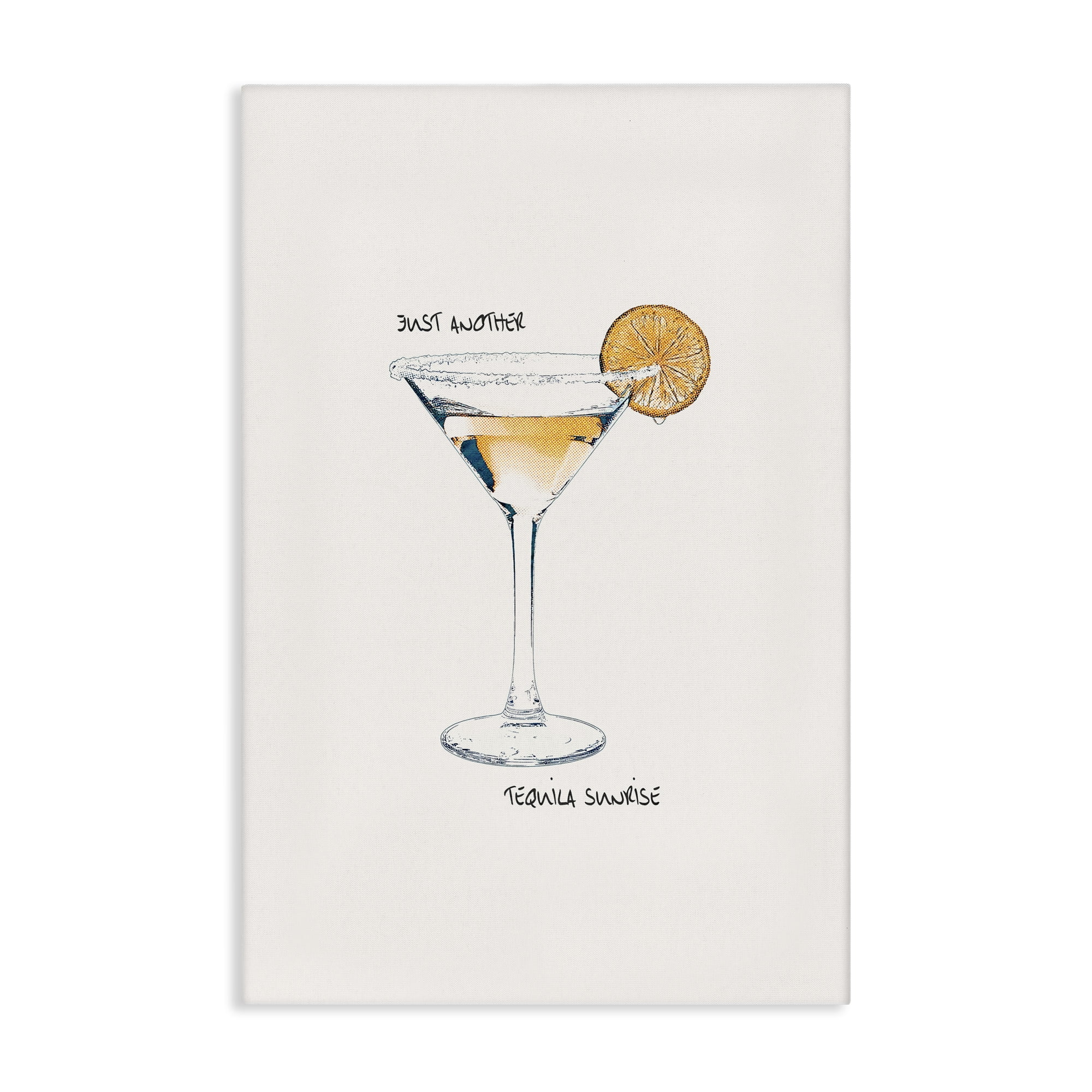 Stupell Industries Just Another Tequilla Sunrise Food & Beverage Painting Wrapped Canvas Art Print Wall Art, 20 x 30