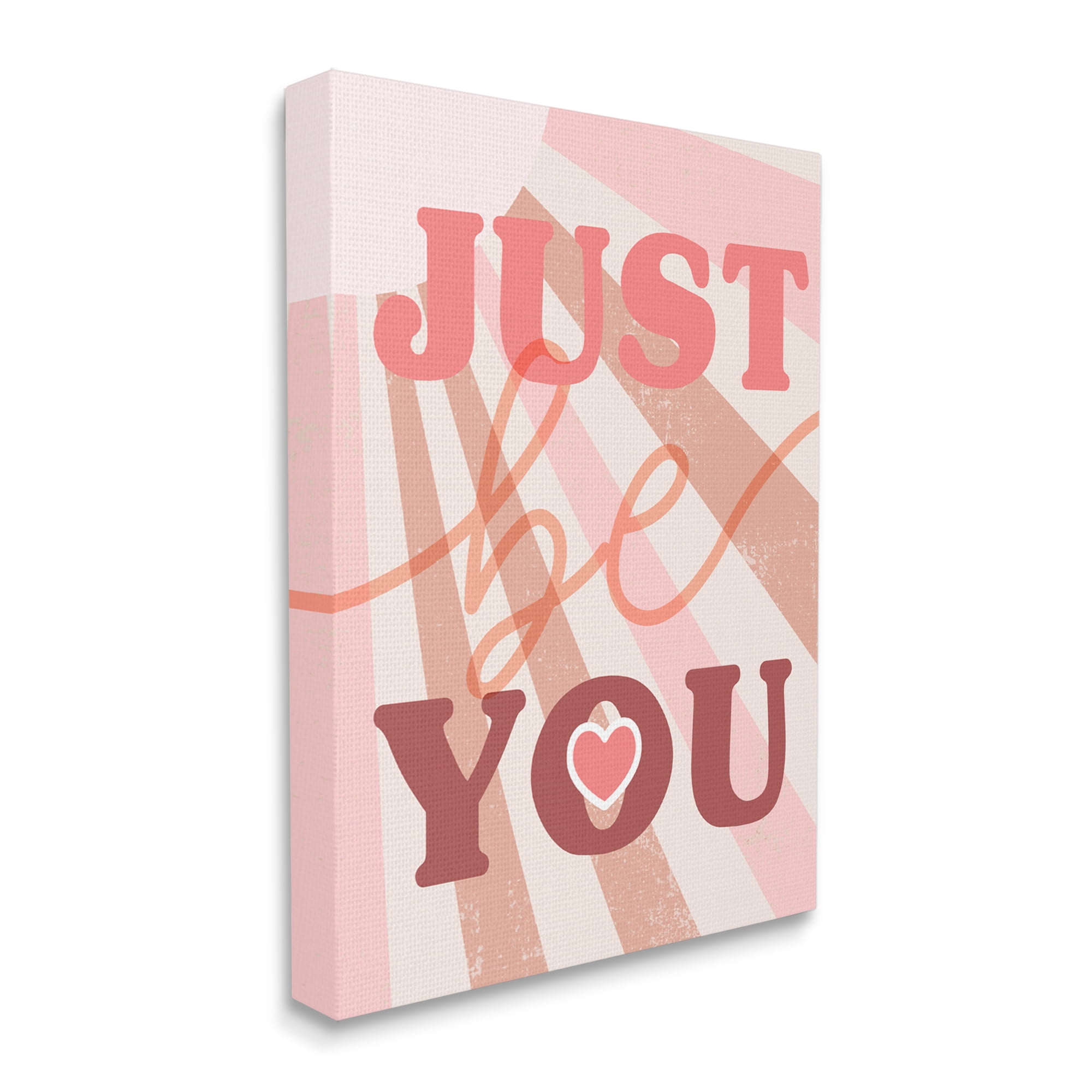 Stupell Industries Just Be You Bold Encouragement Sunrays Heart, 36 x 48, Designed by Daphne Polselli
