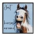 thumbnail image 1 of Stupell Industries Eclectic Just Horsin' Around Black Framed Giclee Art, 24 x 24, by Kim Curinga, 1 of 8