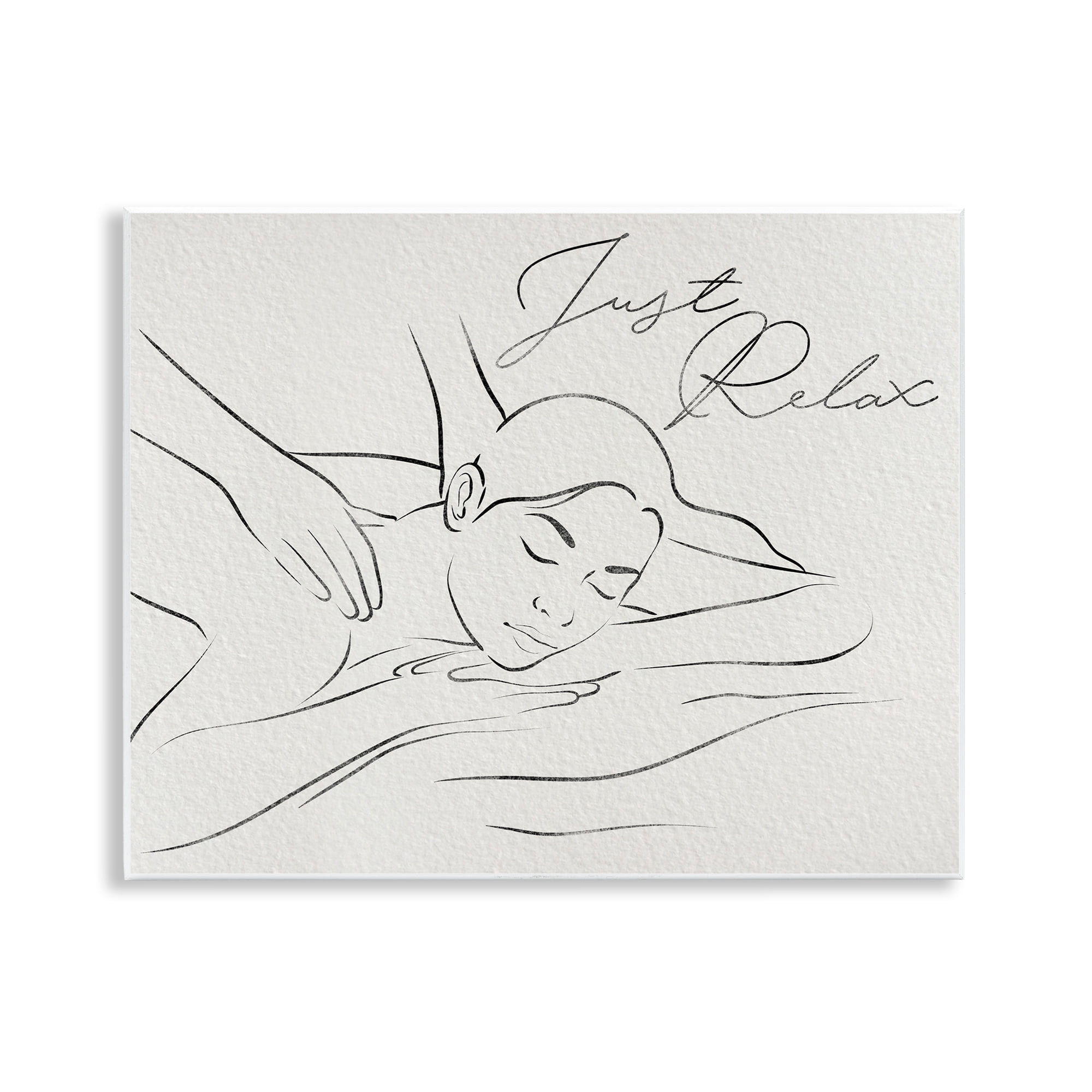 Stupell Industries Just Relax Massage Contour Wall Plaque Art, design by Marcus Prime