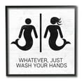 thumbnail image 1 of Stupell Industries Just Wash Your Hands Mermaid Bathroom Sign Design by Daphne Polselli, 1 of 5