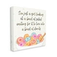 thumbnail image 1 of Stupell Industries Just a Girl Looking for a Bowl of Donuts Food Phrase Canvas Wall Art Design by Ziwei Li, 1 of 4