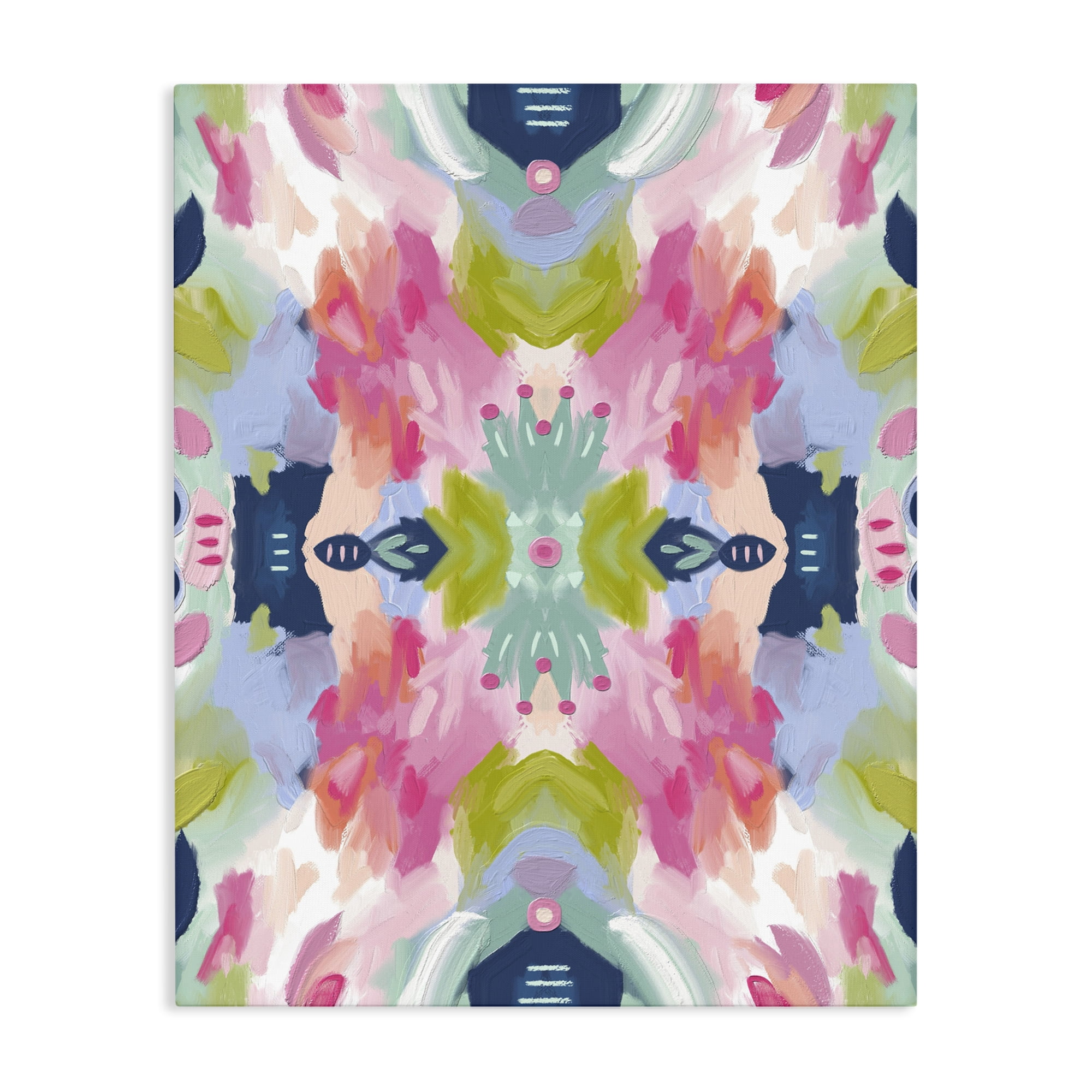 Stupell Industries Kaleidoscopic Floral Mandala Canvas Wall Art, design by Lisa Nohren
